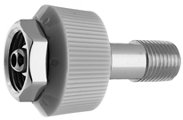 DISS HT NUT AND NIPPLE N2 to 1/4" M Medical Gas Fitting, DISS, 1120-A, N2, Nitrogen, DISS 1120-A to 1/4 male